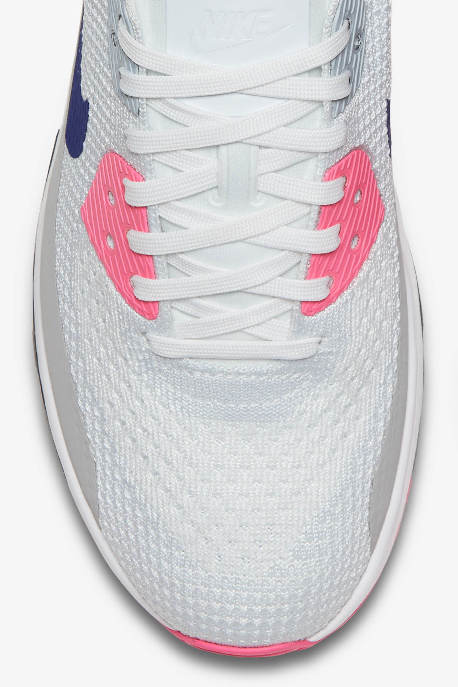 صور فونديشن Women's Nike Air Max 90 Ultra 2.0 Flyknit 'White & Laser Pink ... صور فونديشن