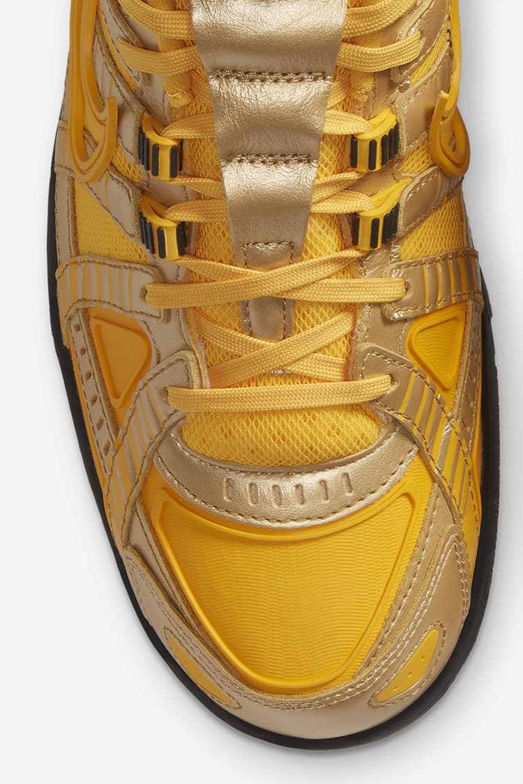 off white rubber dunk gold
