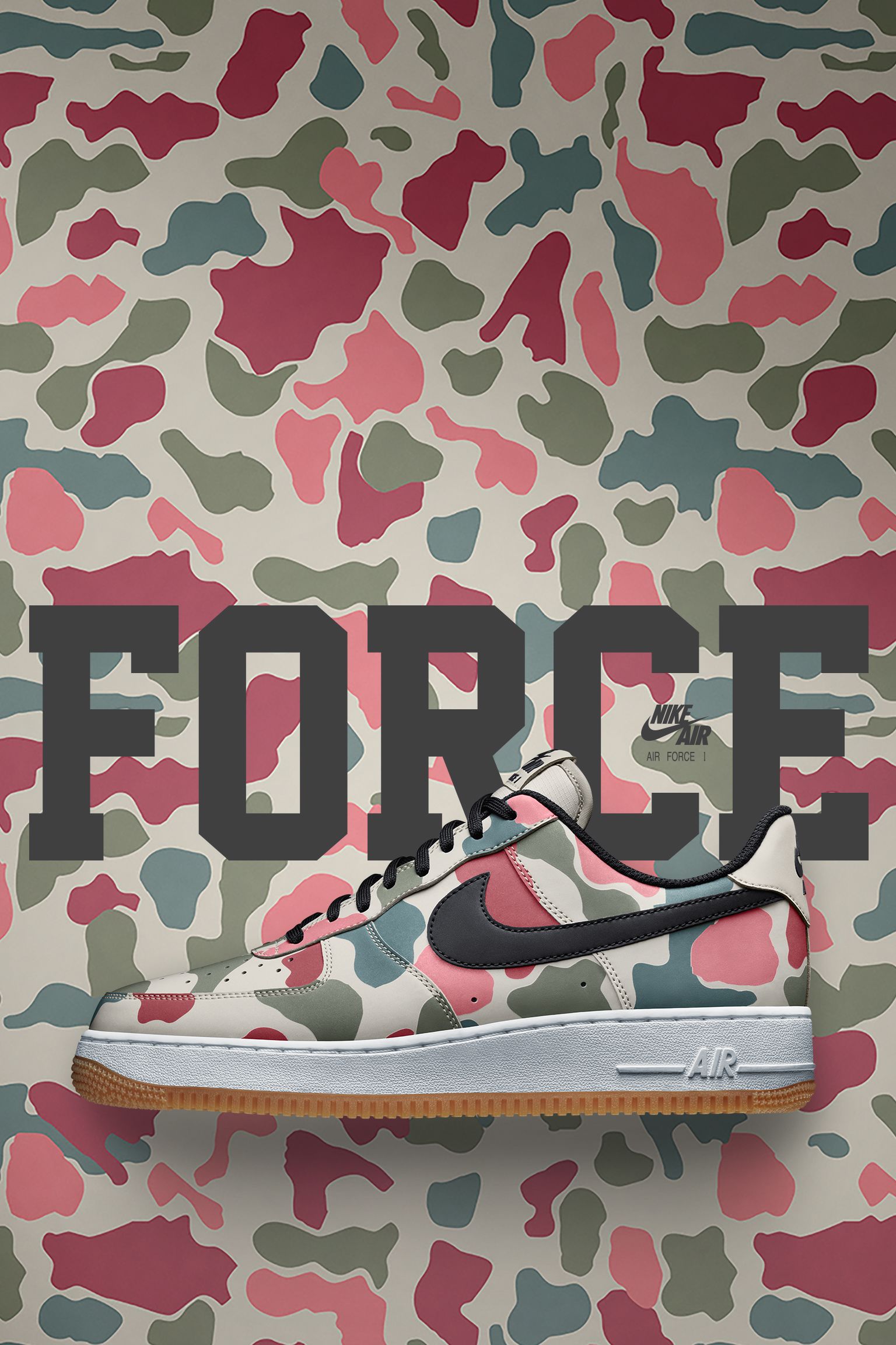 Air Force 1 Low '07 LV8 'Reflective Camo' - Nike - 718152 201