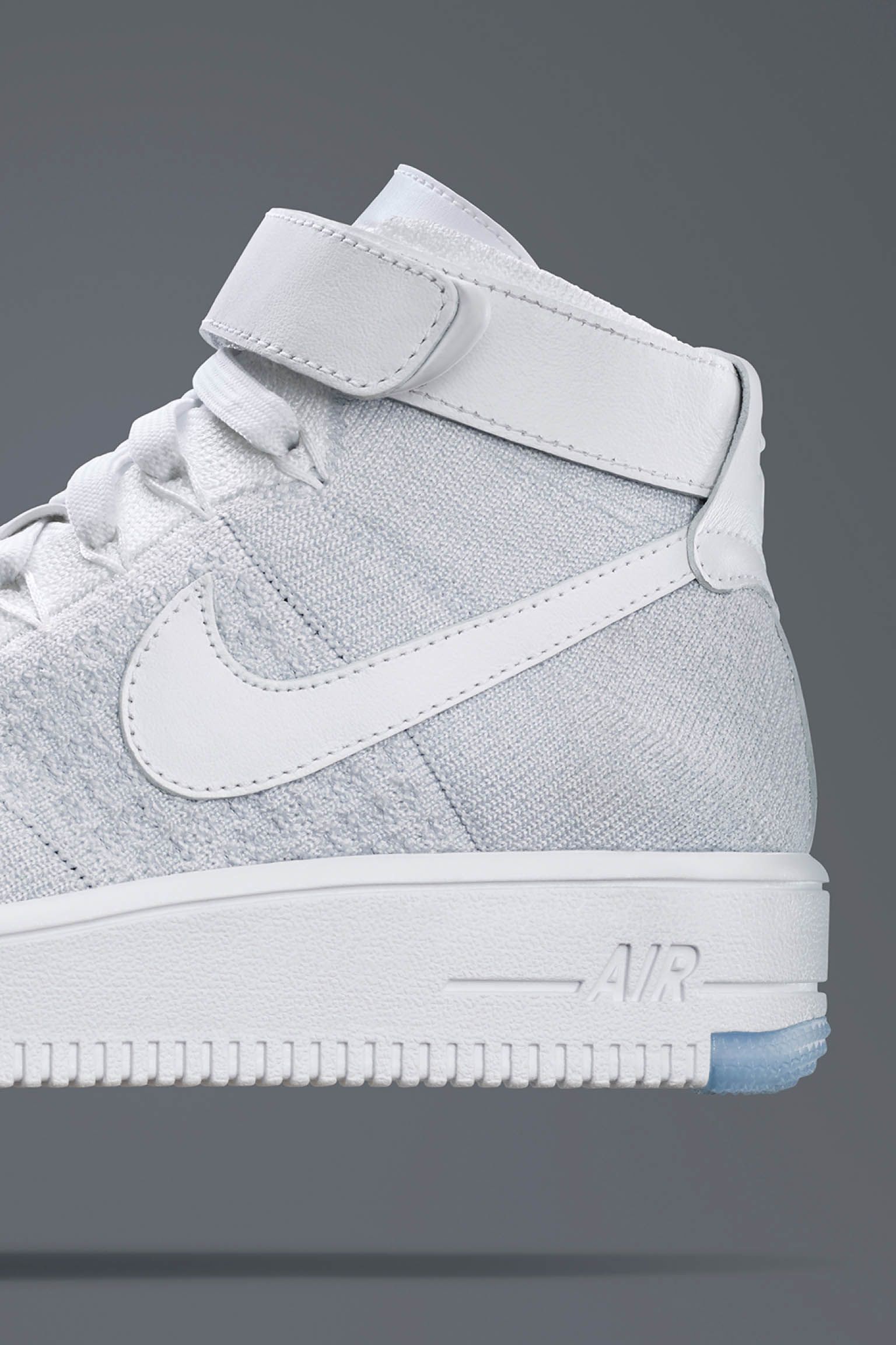 nike air force 1 flyknit low white/ice