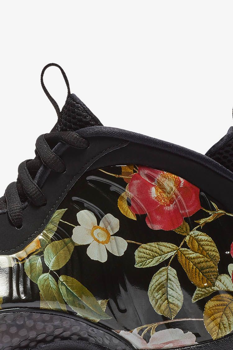 swim Spread Outboard Nike Air Foamposite One Floral 'Black' Release Date. Nike SNKRS
