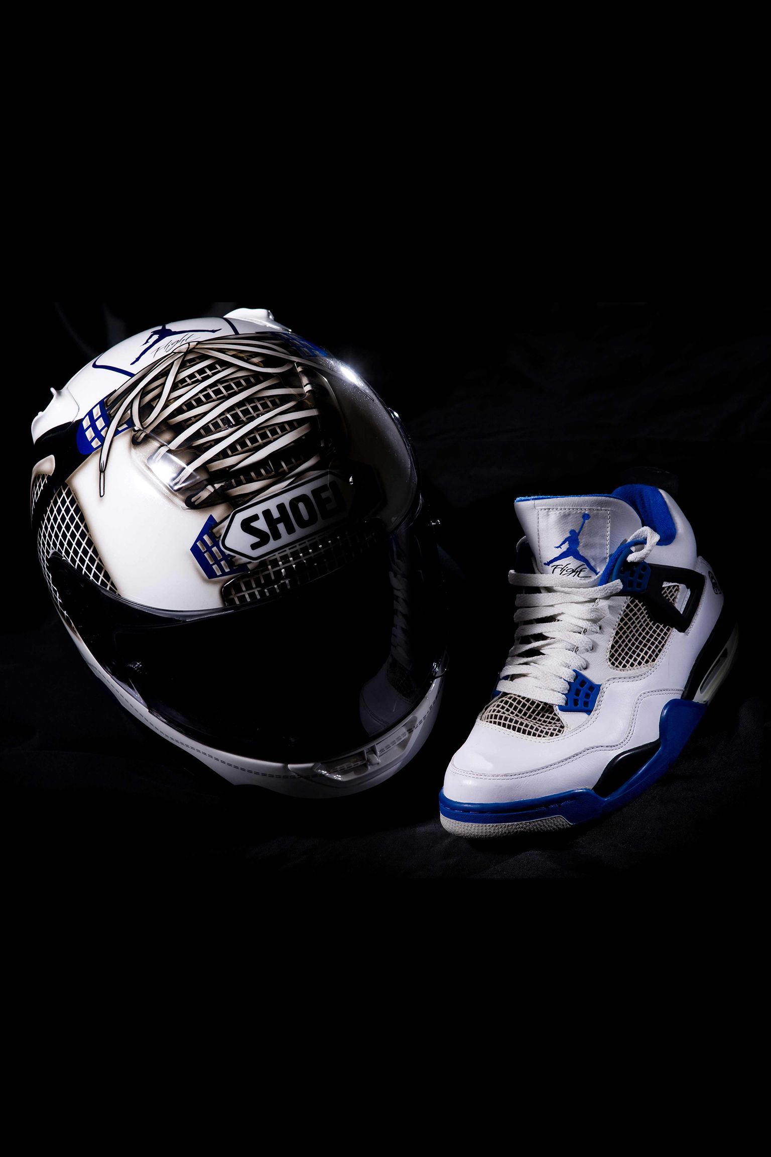 Michael Jordan Autographed Nike Air Jordan 4 Retro What The Shoes