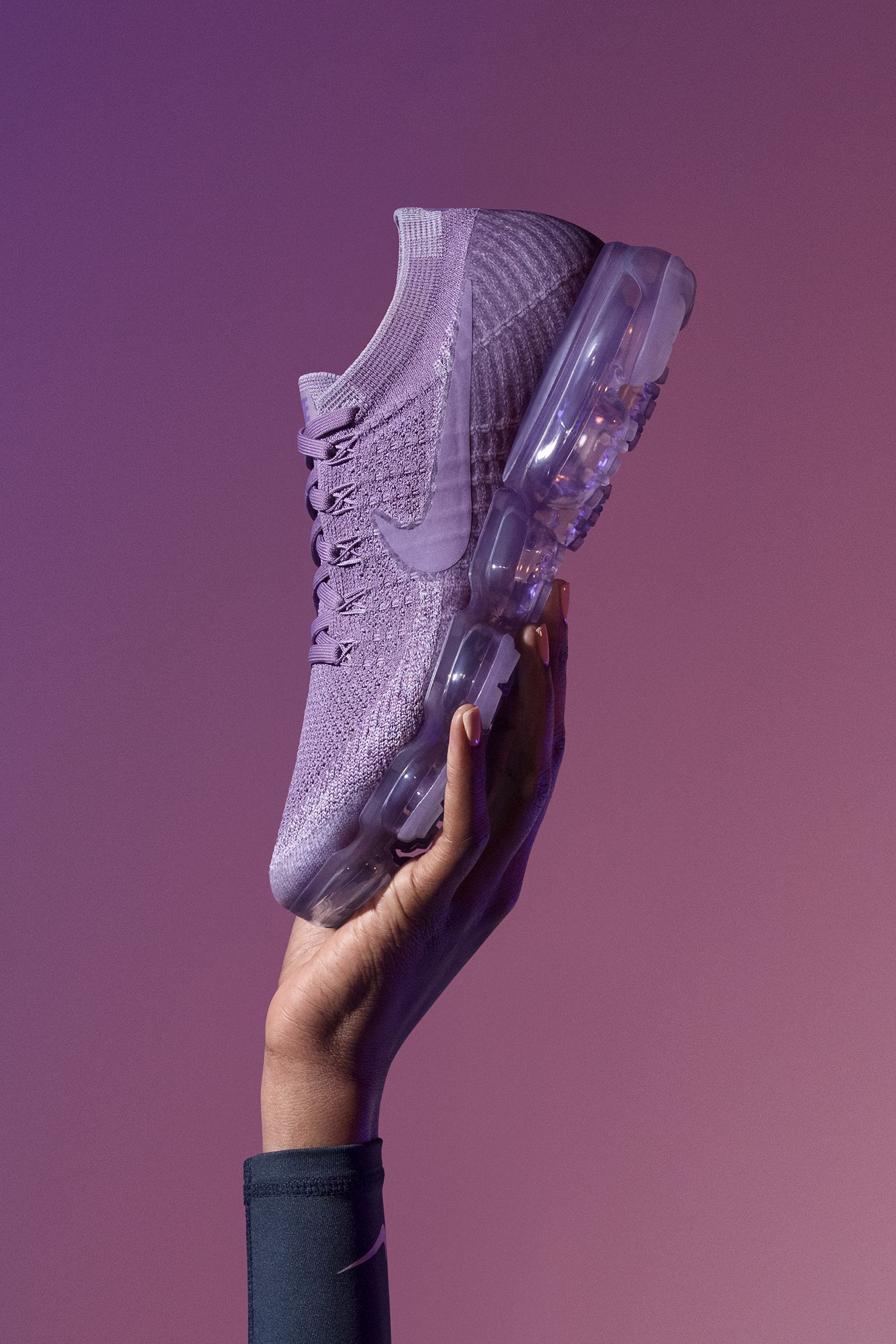 Nike Air VaporMax Flyknit to Night "Violet Dust" para mujer. Nike SNKRS ES