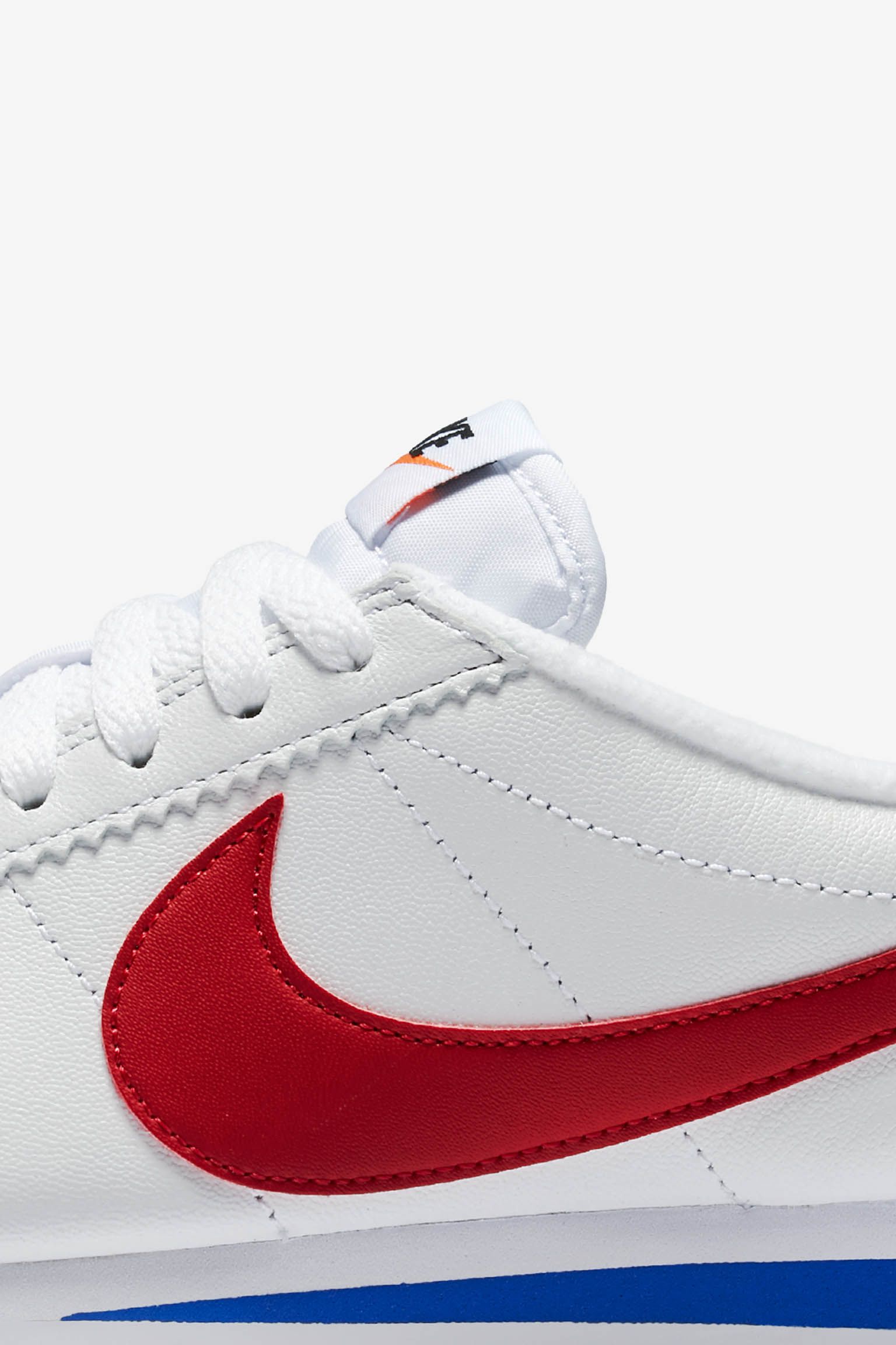 Nike cortez white outlet and red womens