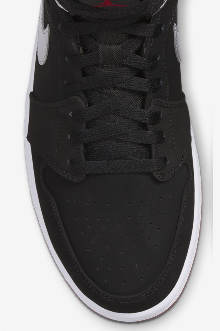 nike jordan 1 mid black metallic sneakers