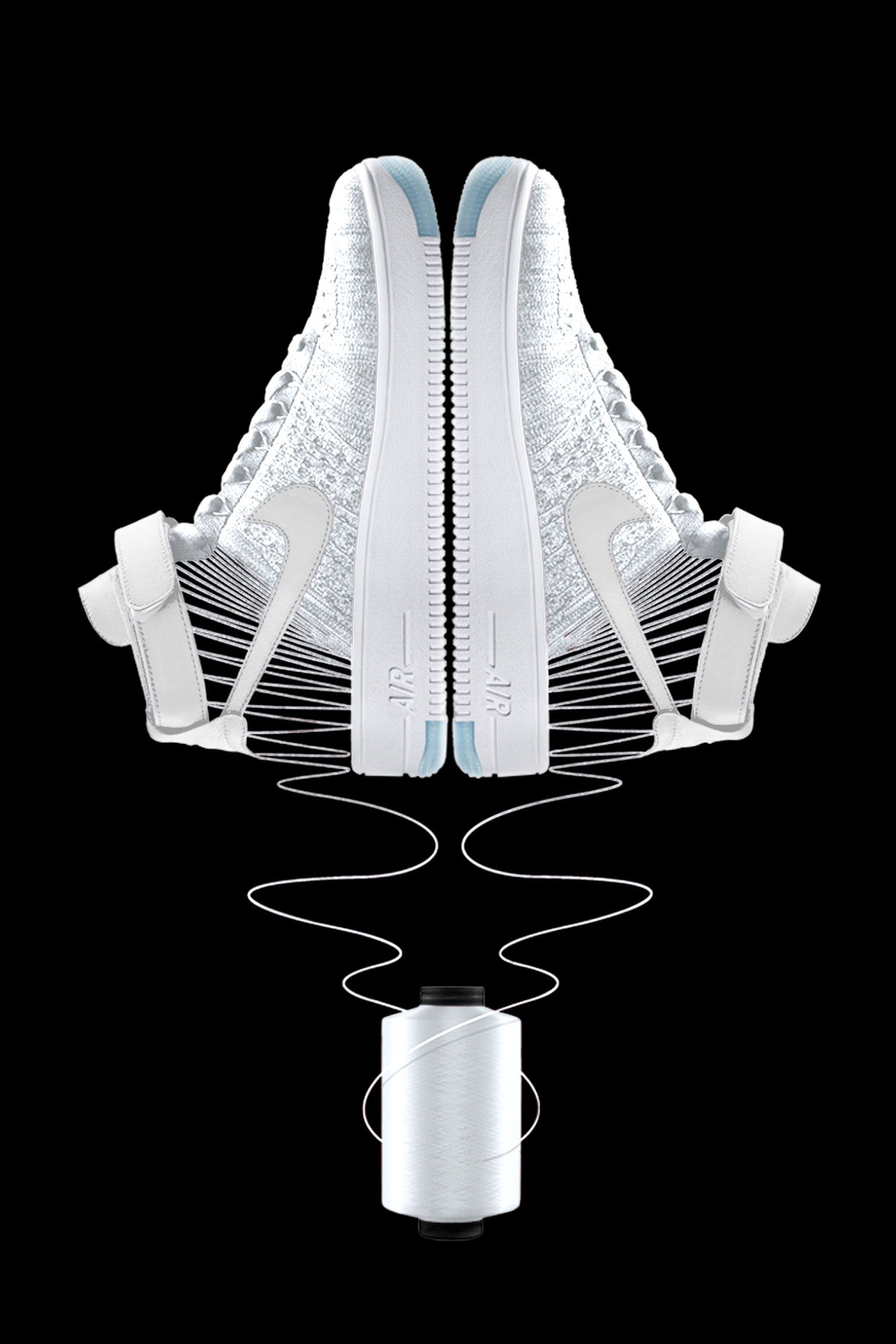 nike air force 1 flyknit women's white