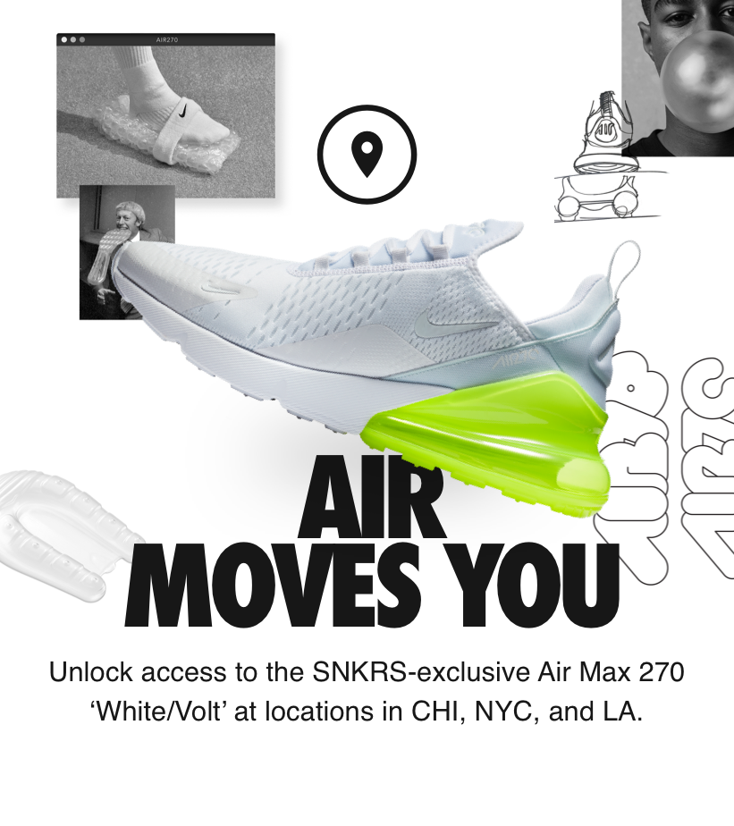 Nike Air Max 270 White Pack 'Volt' SNKRS Stash Release Date