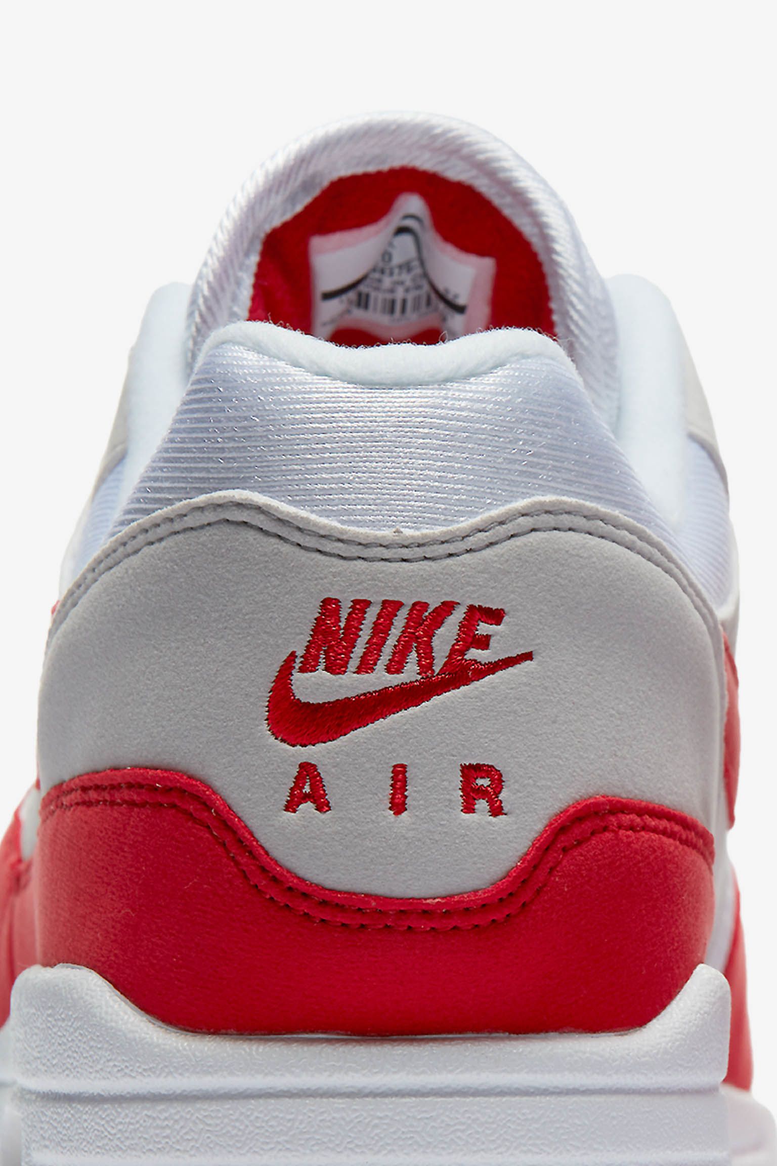 Nike Air Max 1 Anniversary 'White & University Red'. Nike SNKRS ايكيا سراير
