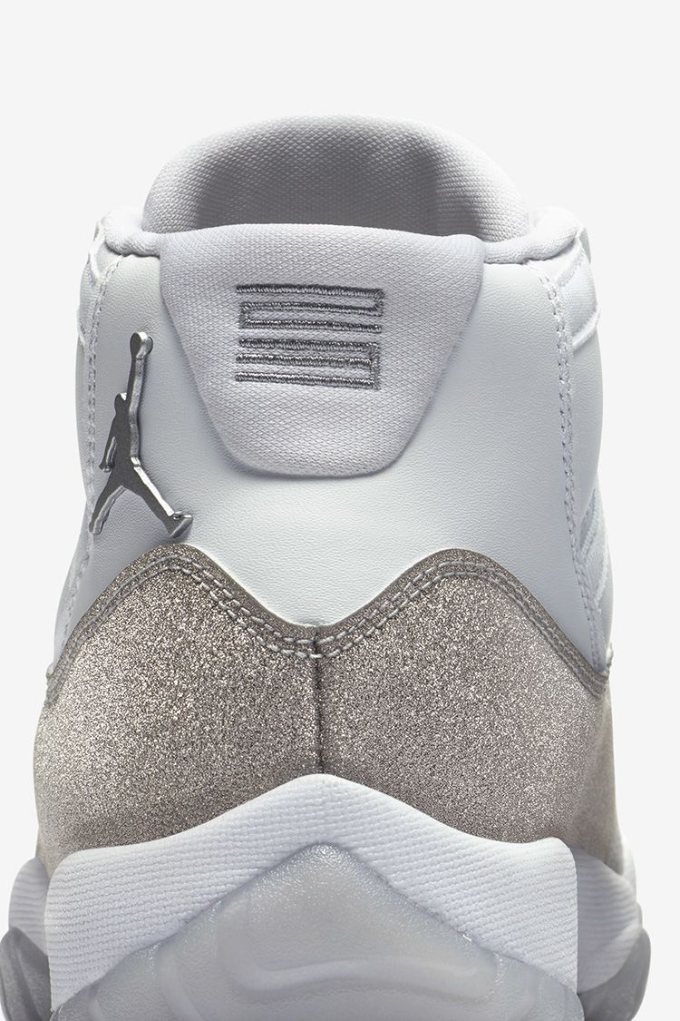 Air jordan retro 11 silver outlet glitter