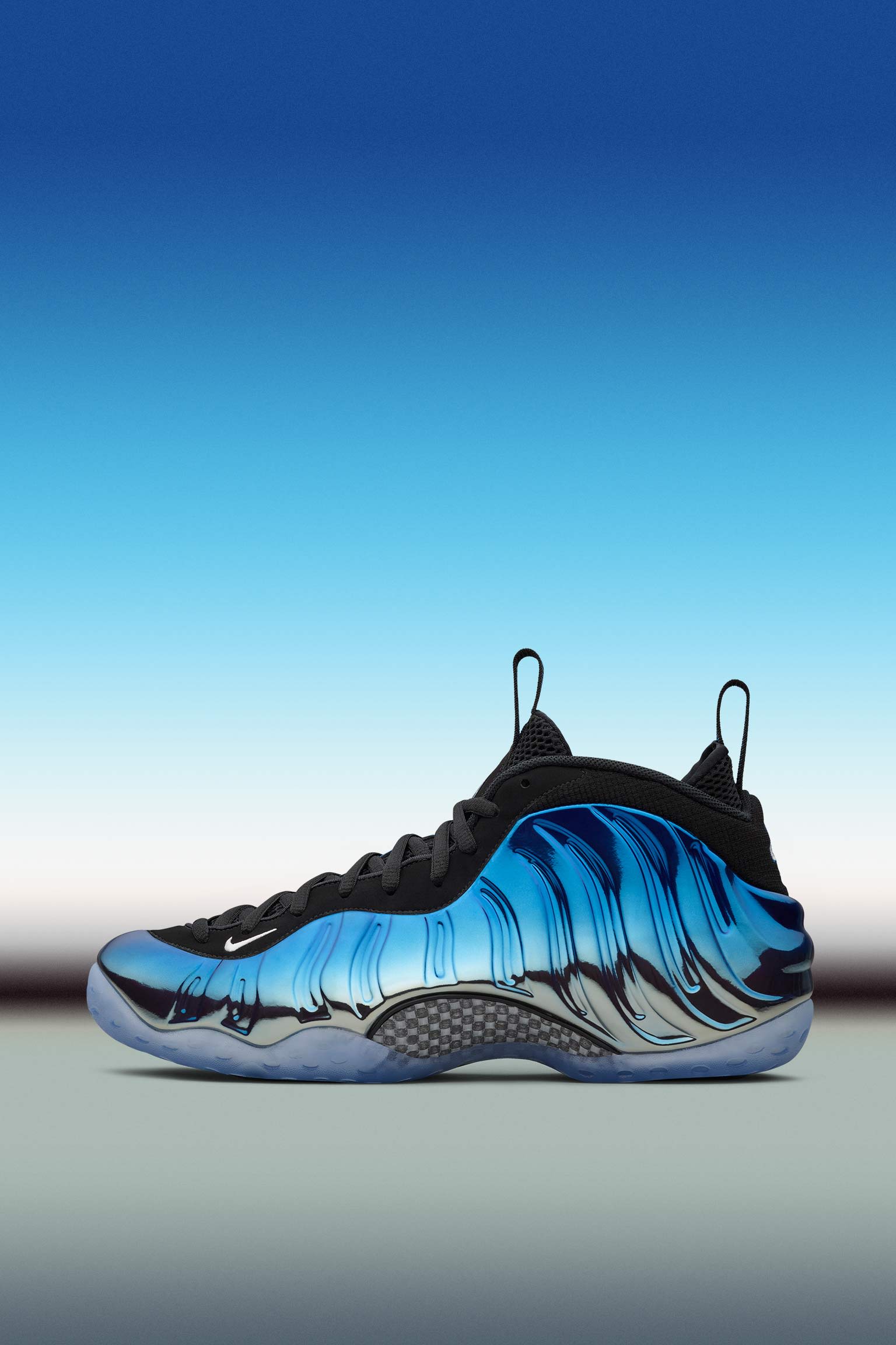 Foamposite best sale nike blue