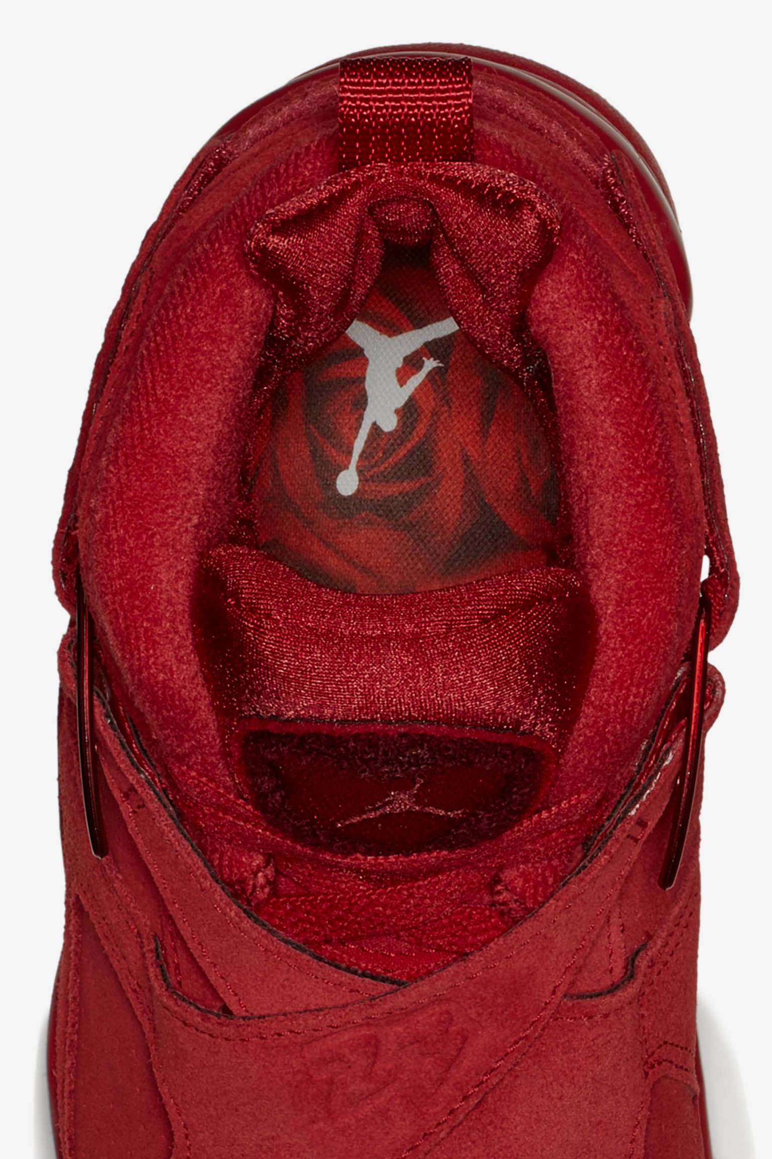 all red valentine jordans