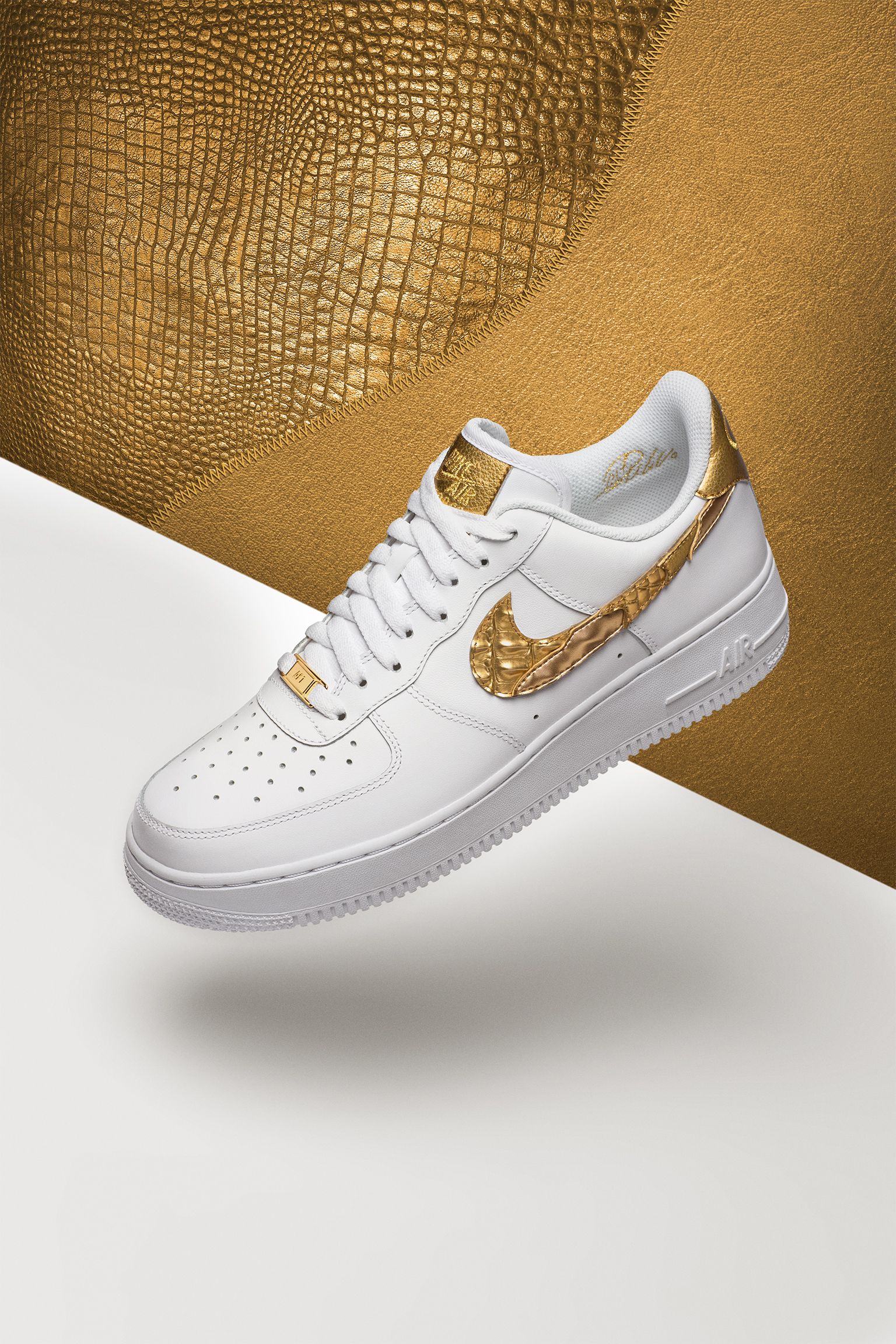 Rainbow Whirlpool Right Nike Air Force 1 CR7 'Golden Patchwork' Release Date. Nike SNKRS