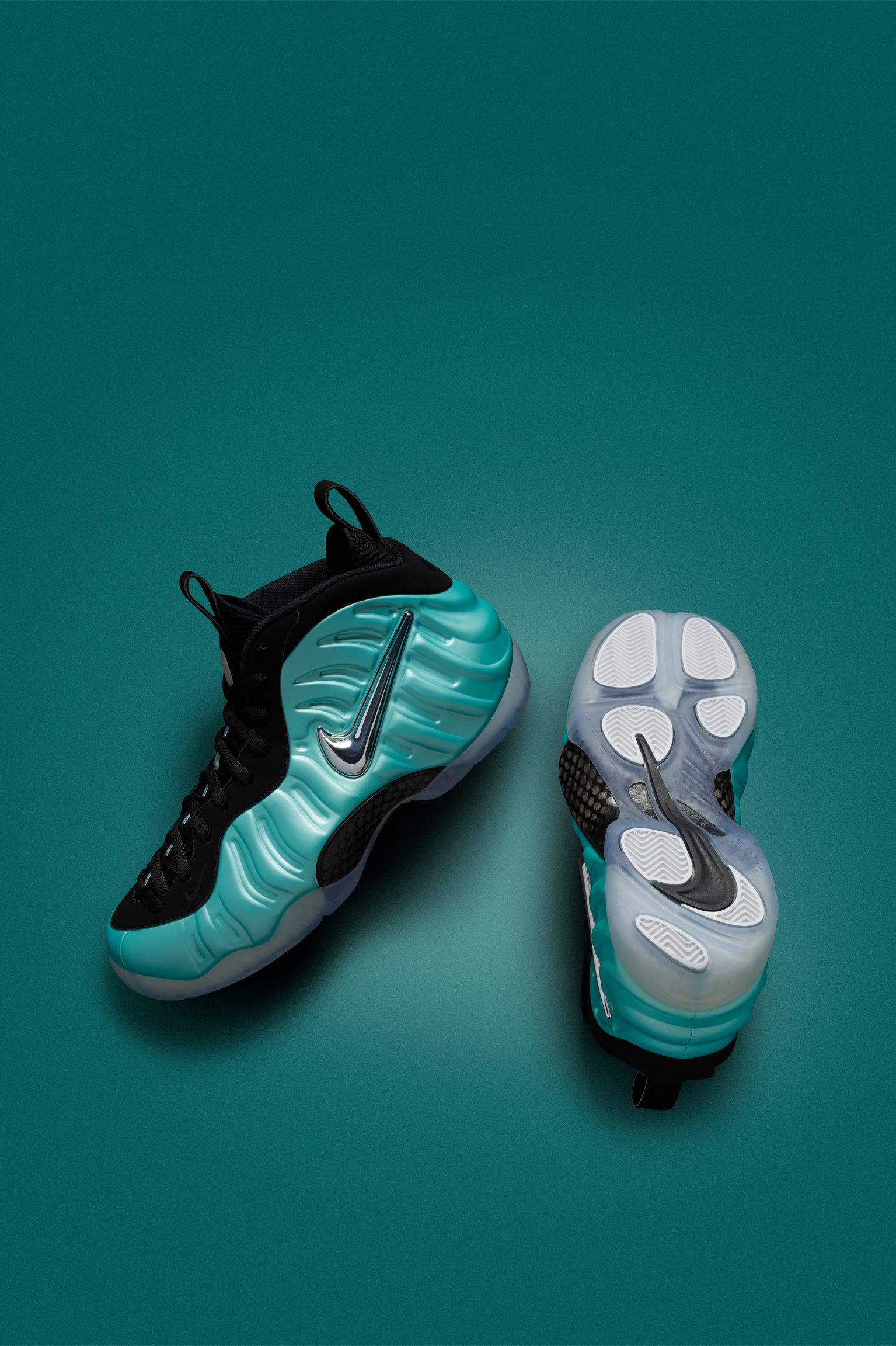 sea green foamposites