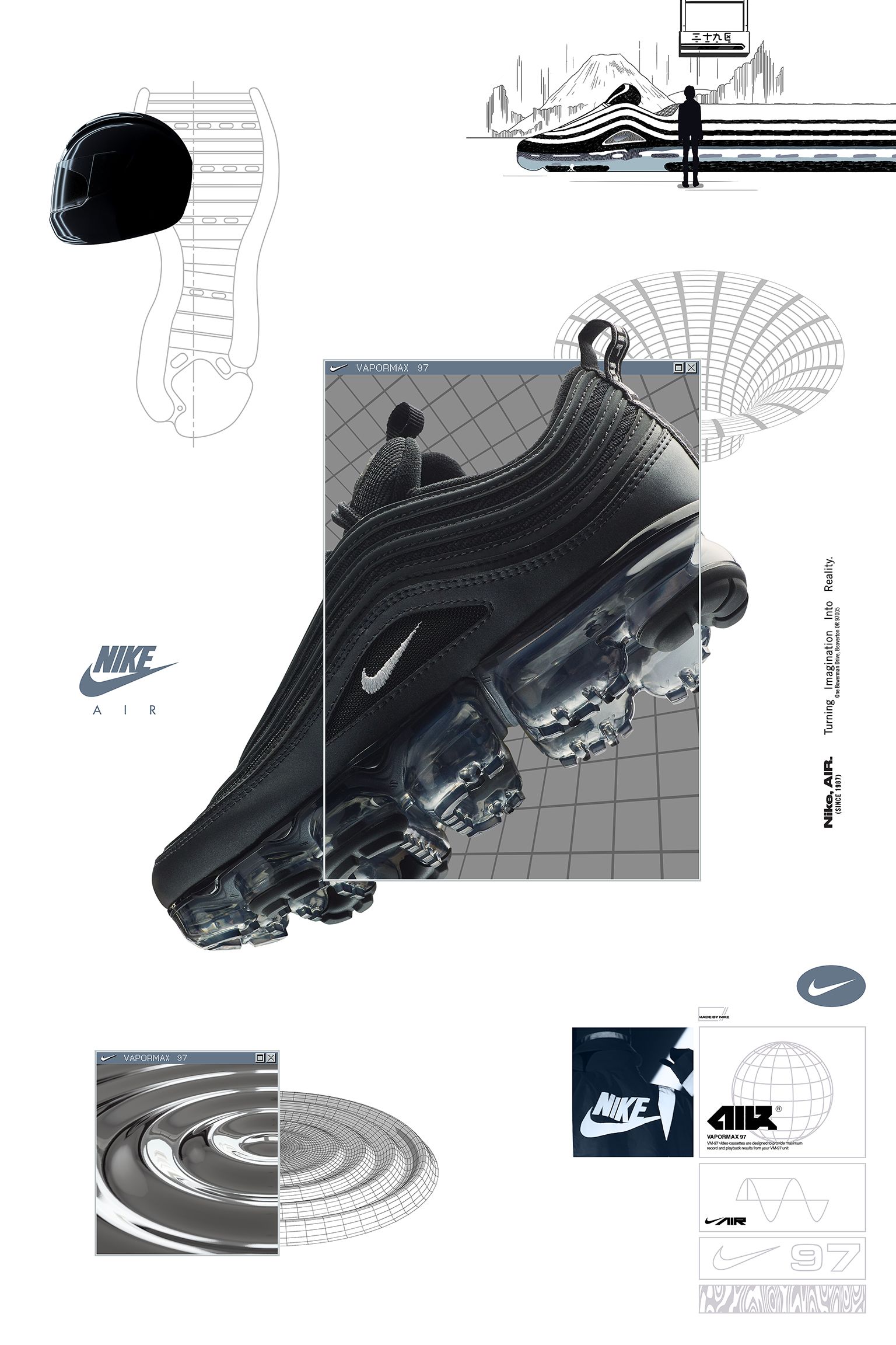 Nike Women's Air VaporMax 97 'Metallic &amp; Black' Release Date. SNKRS GB