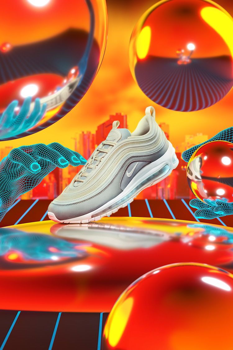 nike air max 97 premium light pumice/summit white