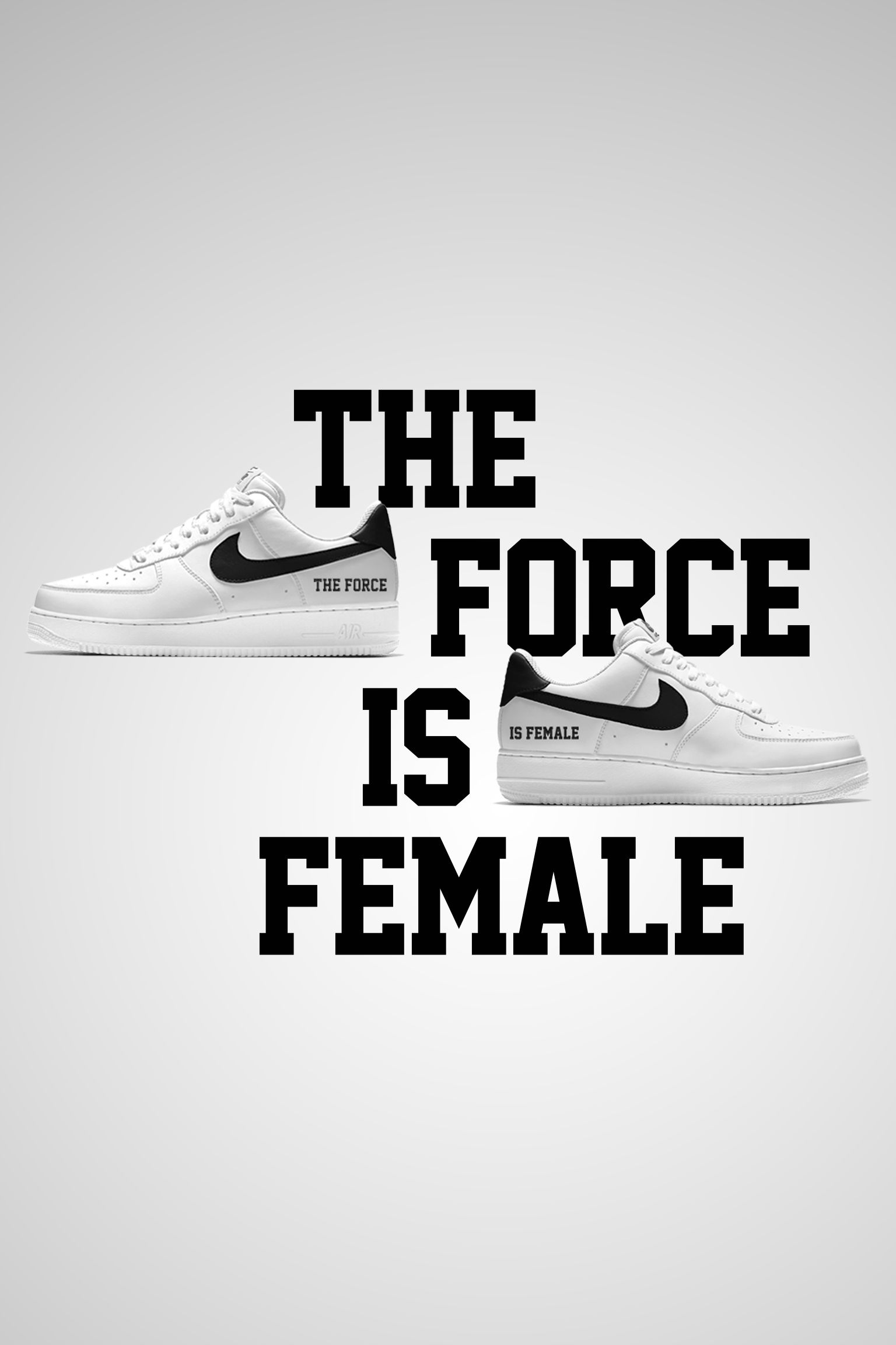 the force is female nike air force 1
