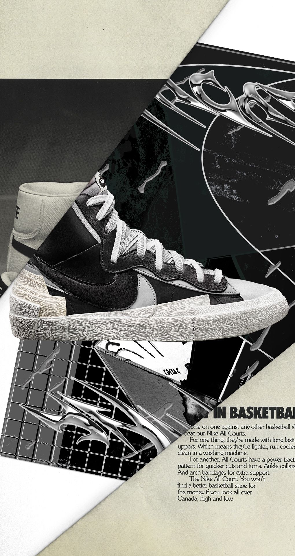 NIKE公式】sacai x ナイキ ブレーザー MID 'Black/Wolf Grey' (BV0072 ...