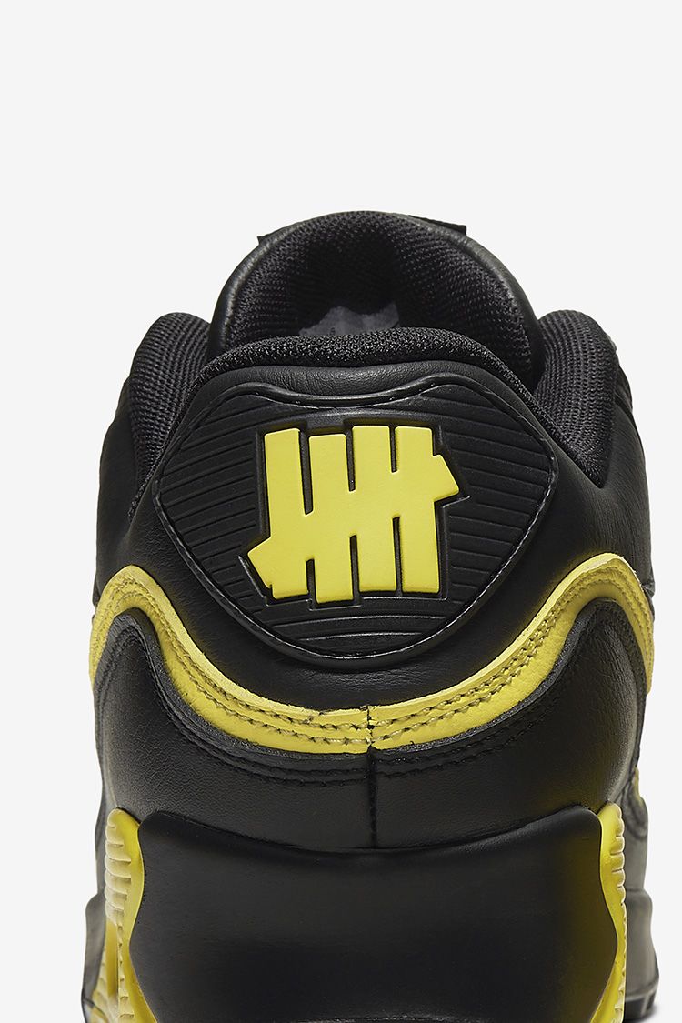 Air Max 90 x Undefeated 'Black/Opti Yellow' Release Date. Nike SNKRS