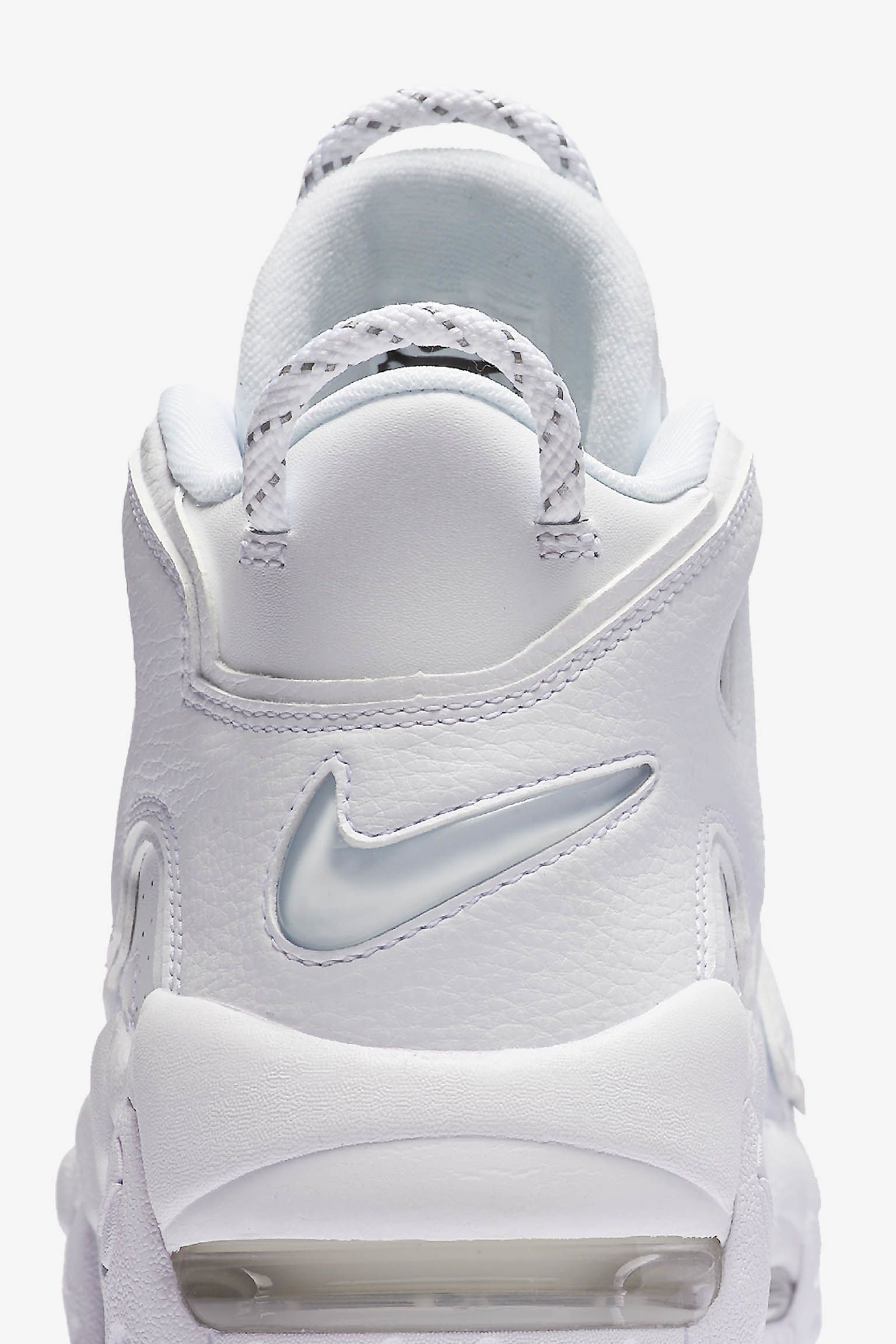 nike uptempo all white release date