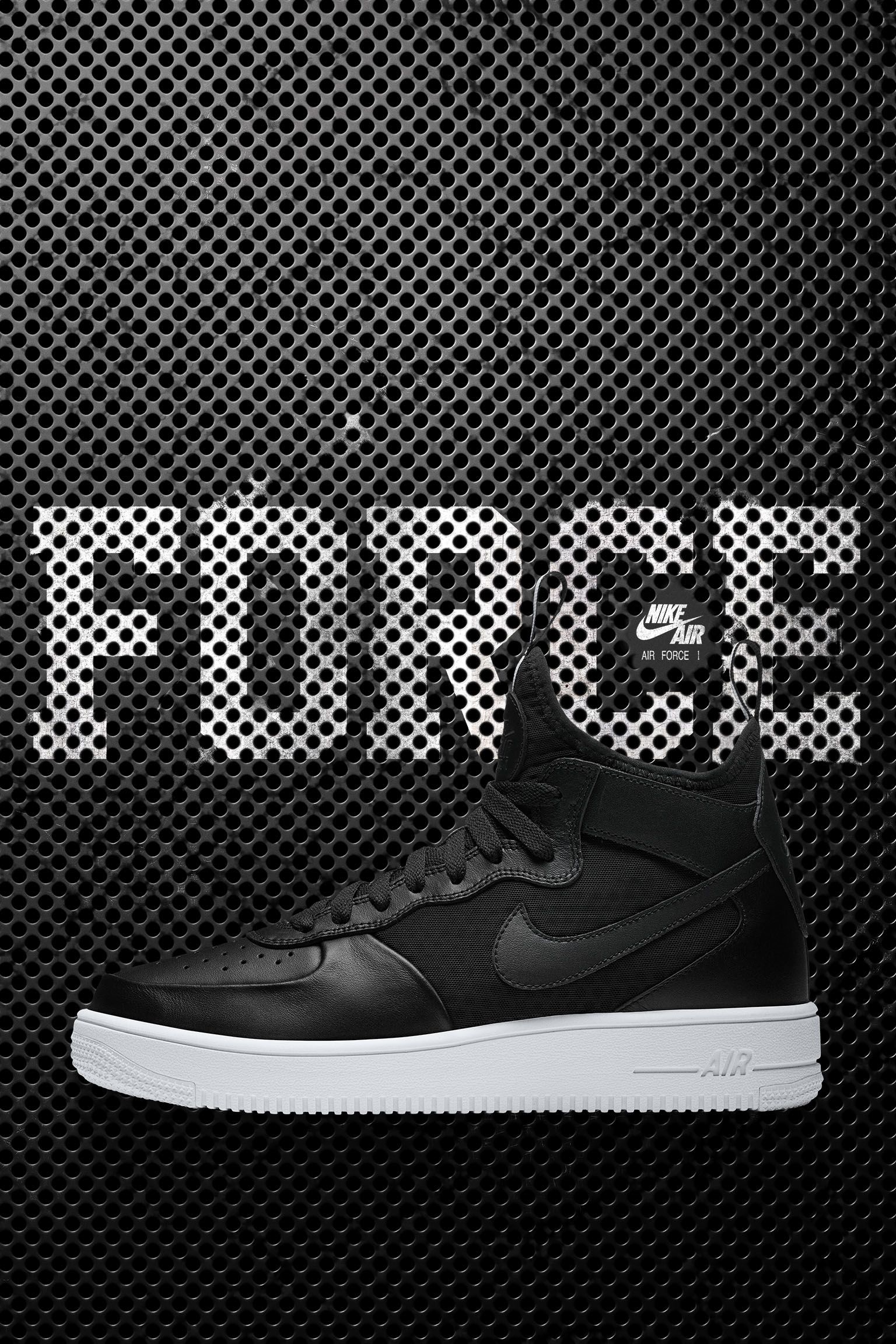 zoon Turbine bedelaar Nike Air Force 1 Ultra Force Mid "Black &amp; White". Nike SNKRS DE