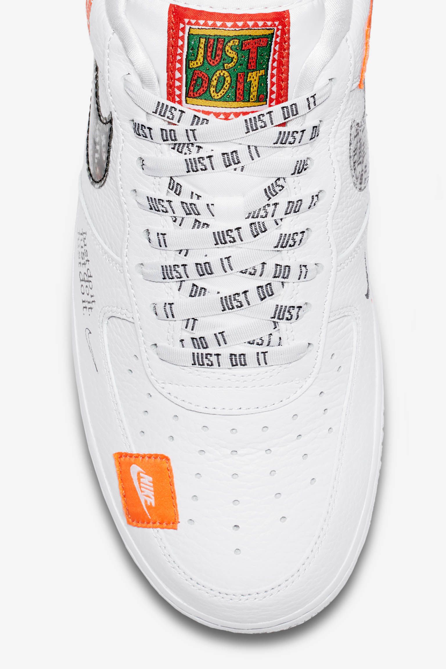 nike air force 1 premium just do it orange