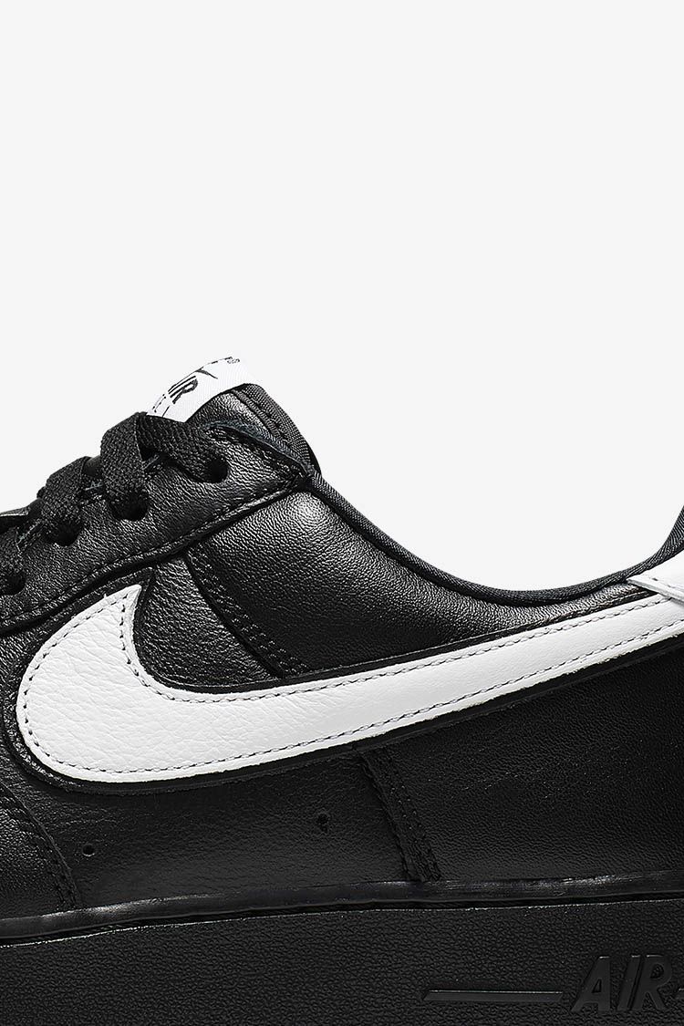 black and white air force 1 double swoosh