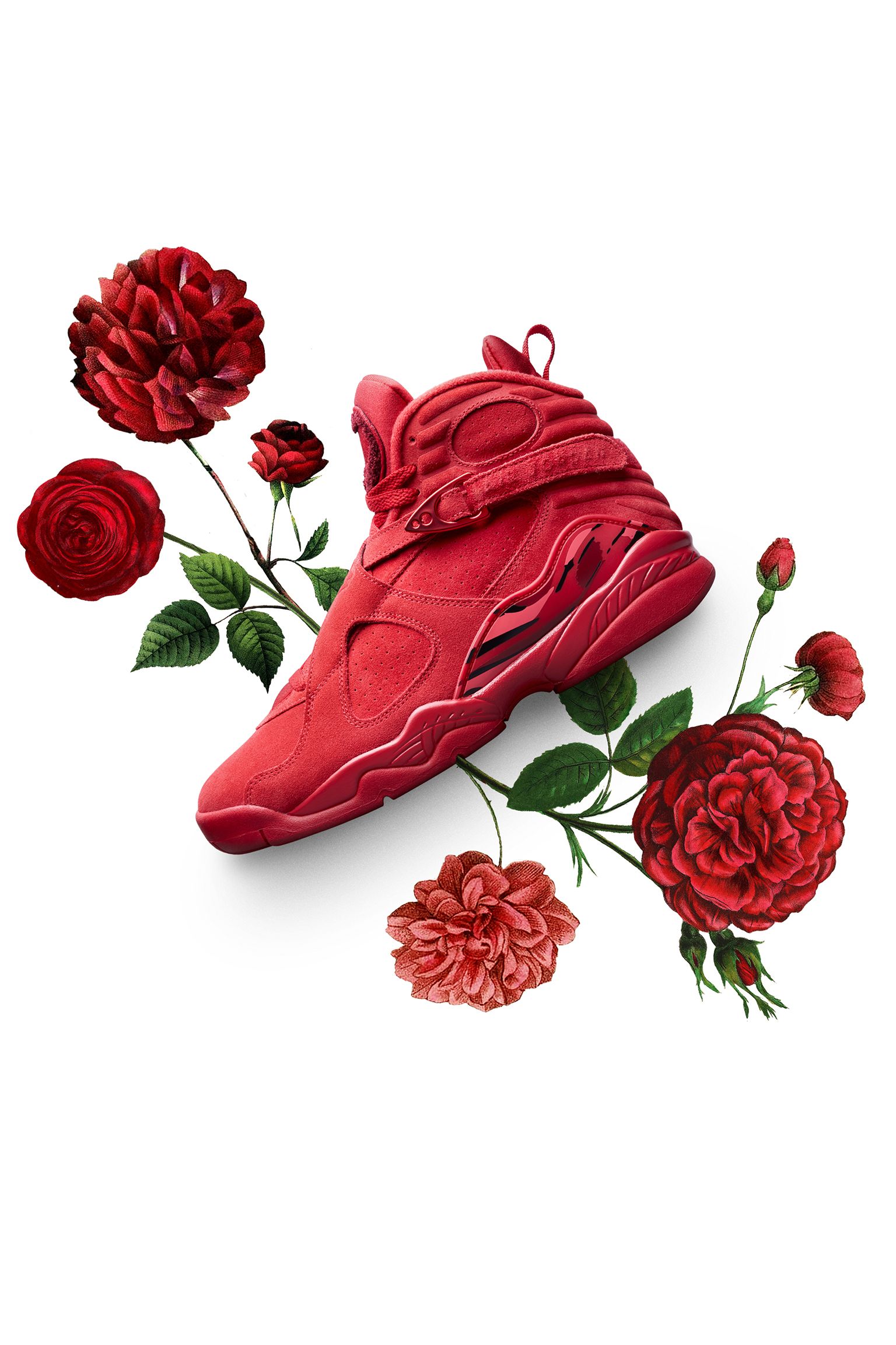 red rose jordans
