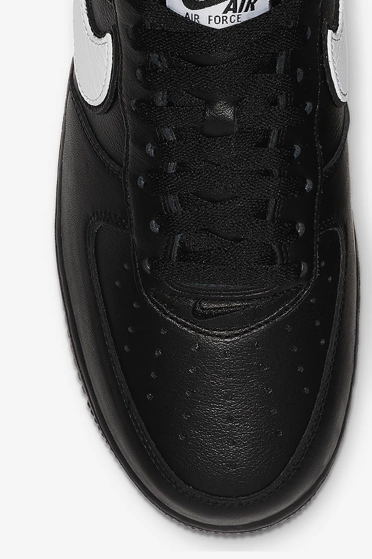 nike air force one black leather