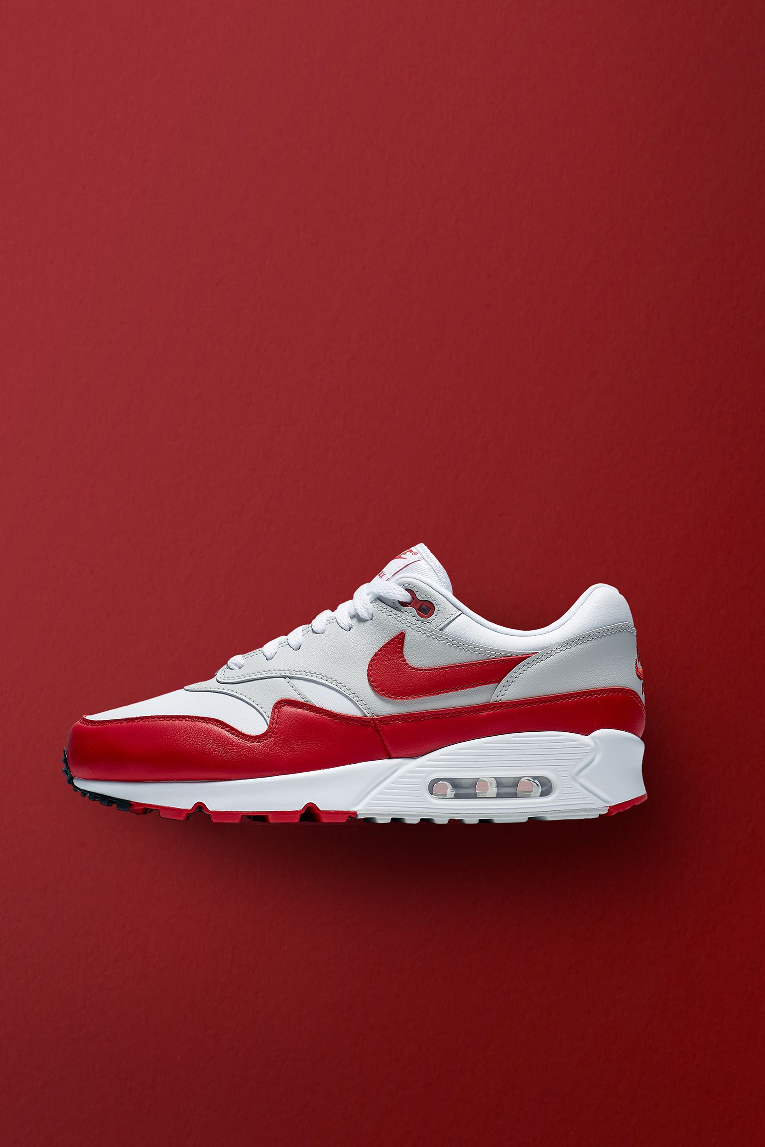 NIKE公式】ナイキ エア マックス 90/1 'White & University Red ...