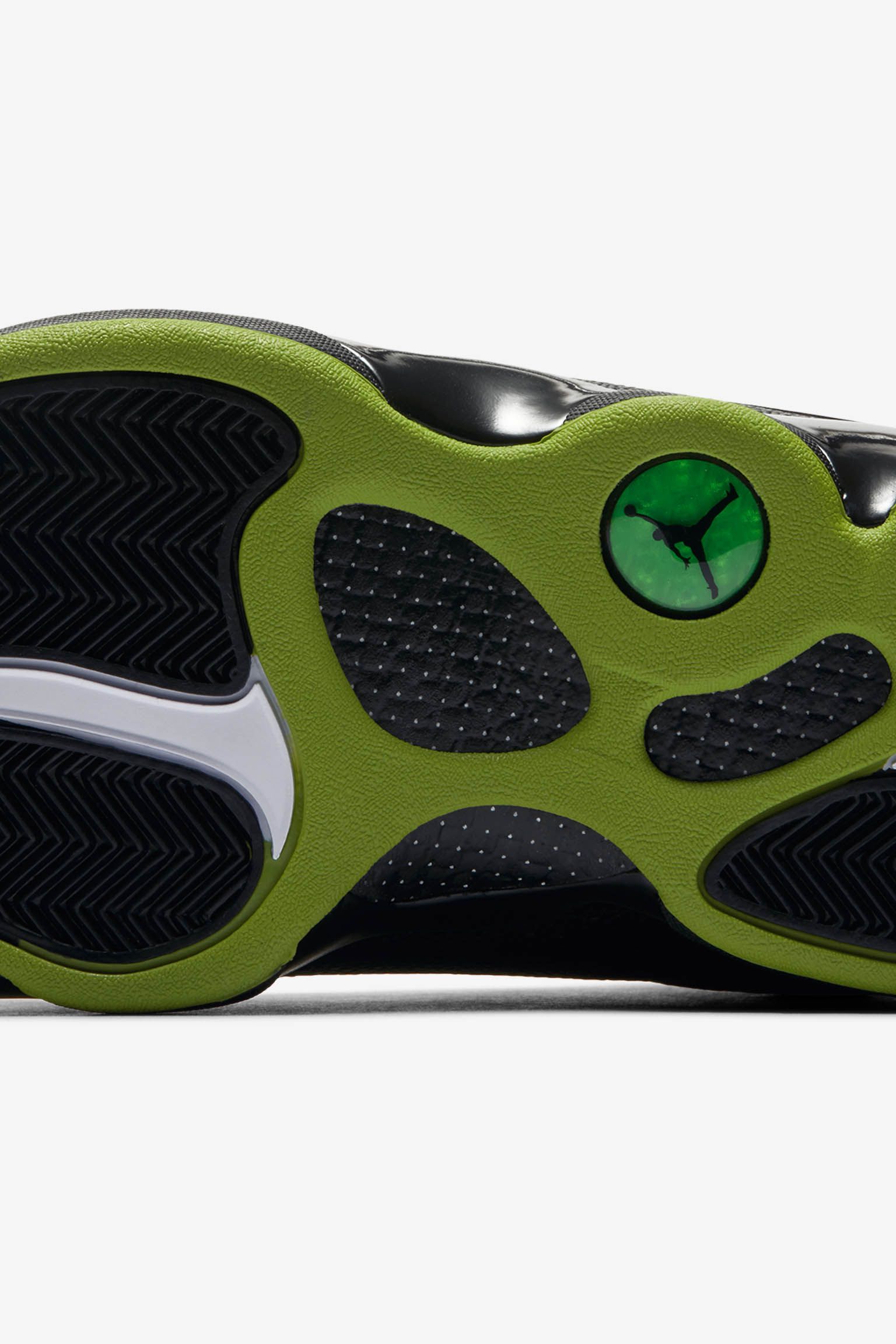 Retro 13 green and on sale black