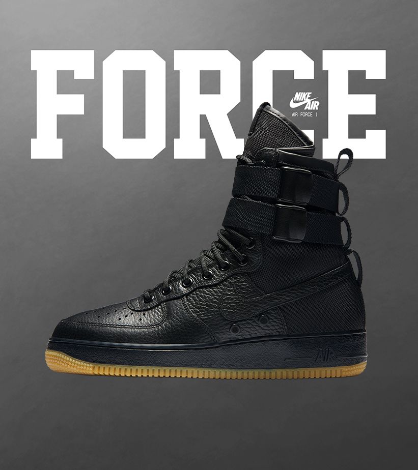 Nike SF AF1 'Black &amp; Gum'