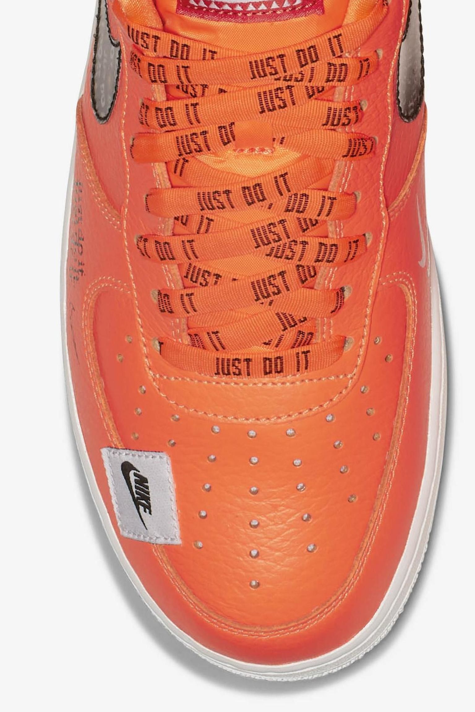 nike air force 1 high just do it total orange