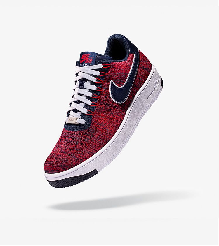 Nike Air Force 1 Ultra Flyknit Low RKK 'University Red & Navy' Release Date
