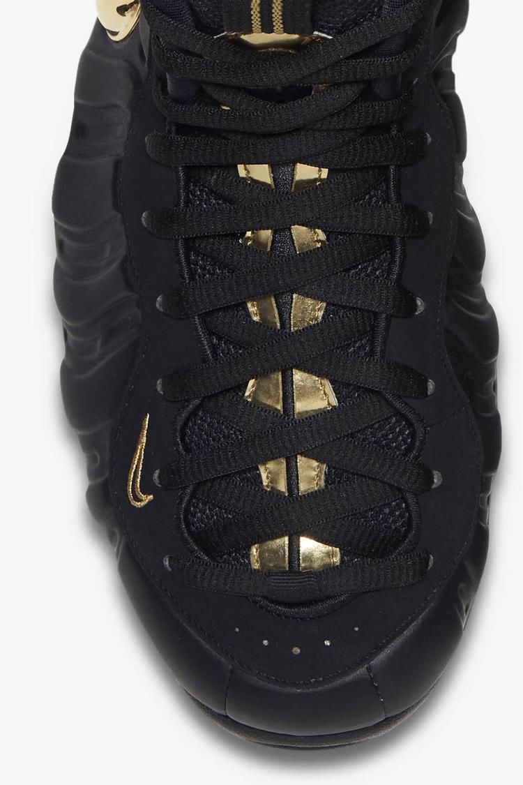 nike air foamposite pro black and gold