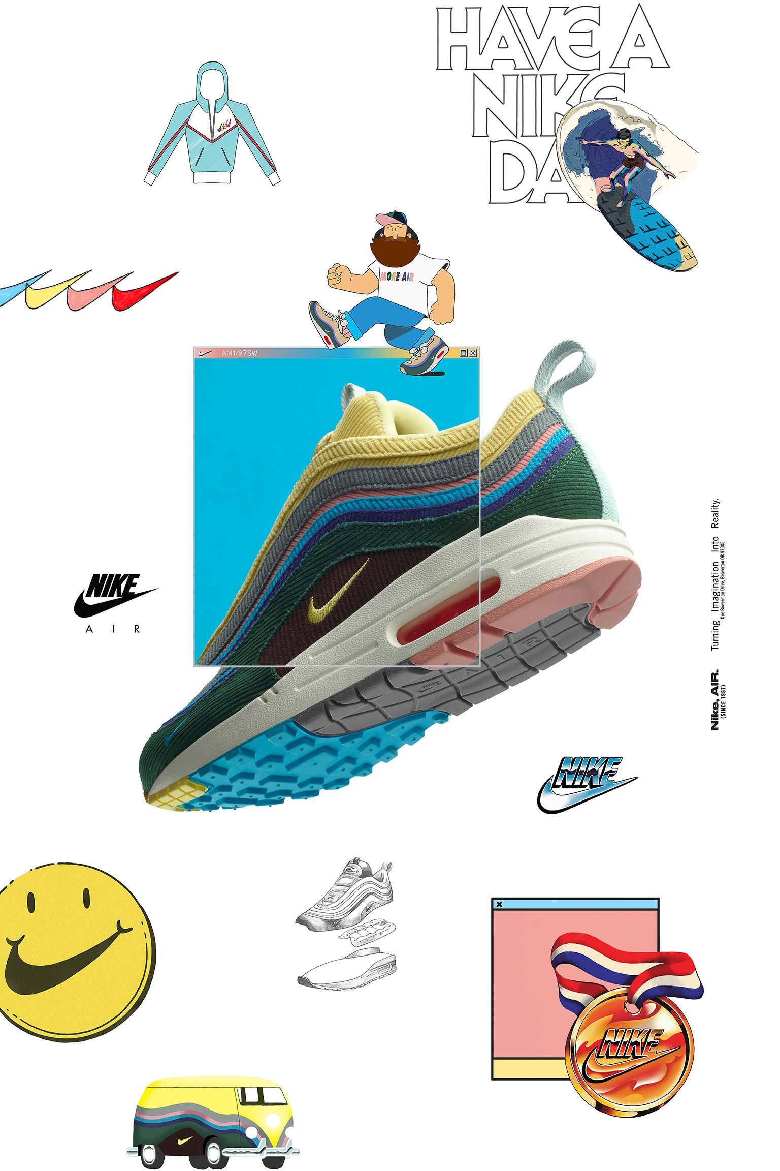 NIKE AIR MAX 1/97 VF SW SEAN WOTHERSPOONメンズ - スニーカー