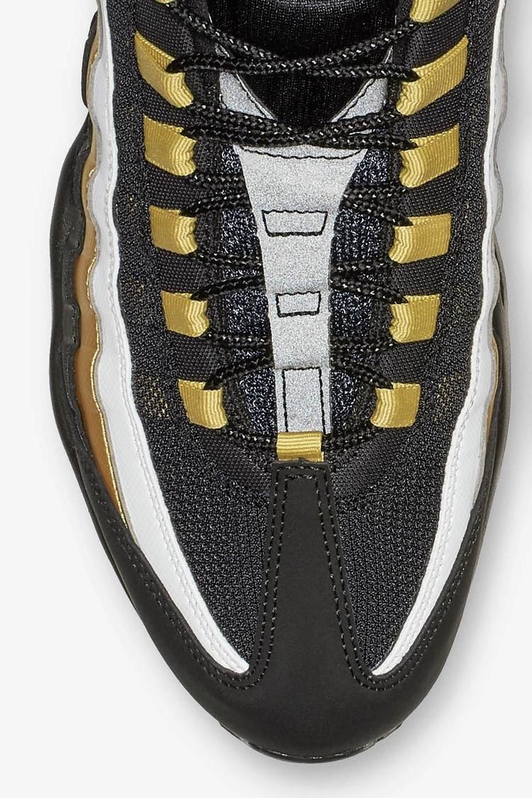 black white and gold nike air max 95