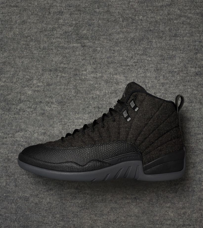 Air Jordan 12 Retro Wool 'Dark Grey & Black' Release Date