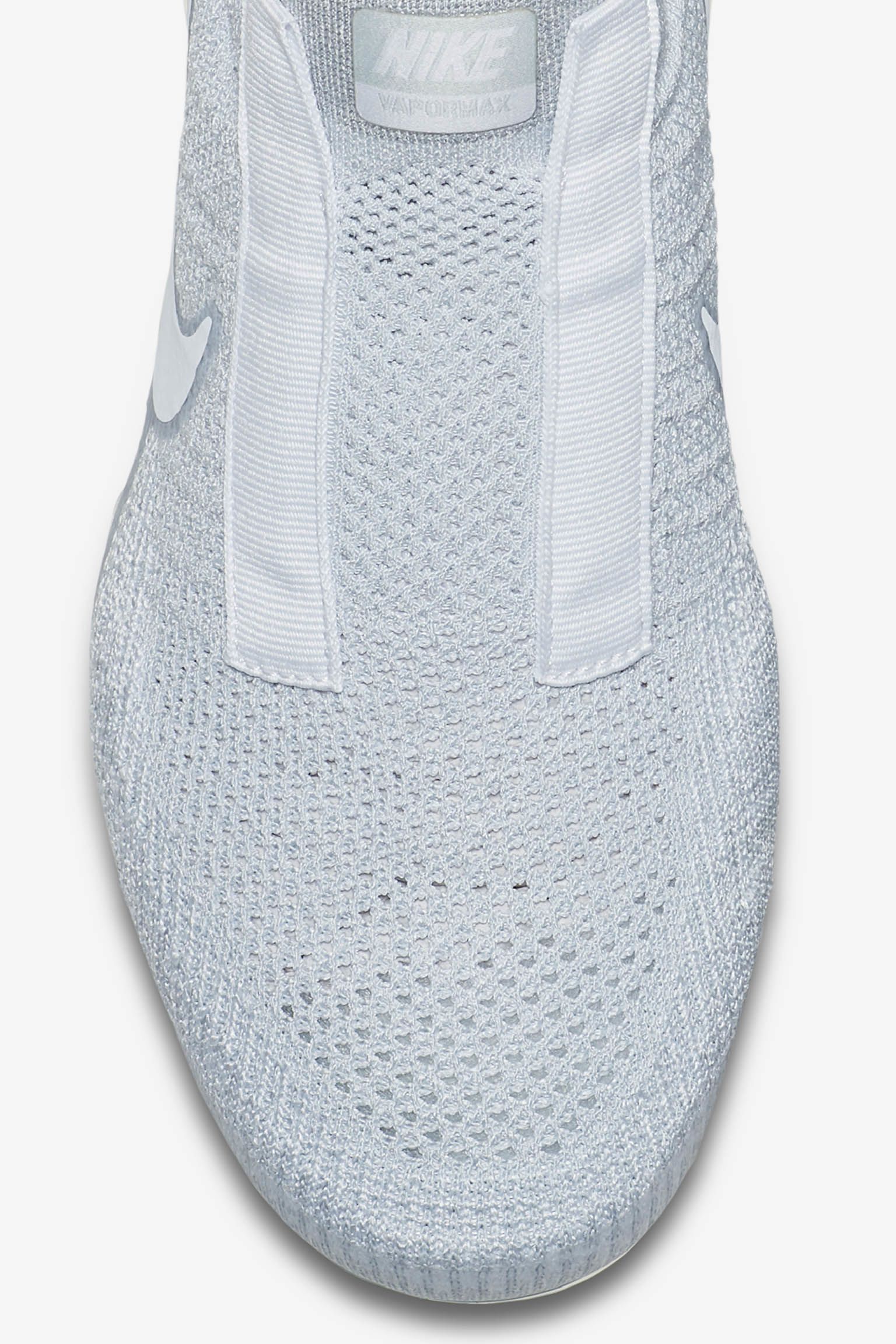 de lanzamiento de las VaporMax "Pure Platinum &amp; White". Nike SNKRS ES