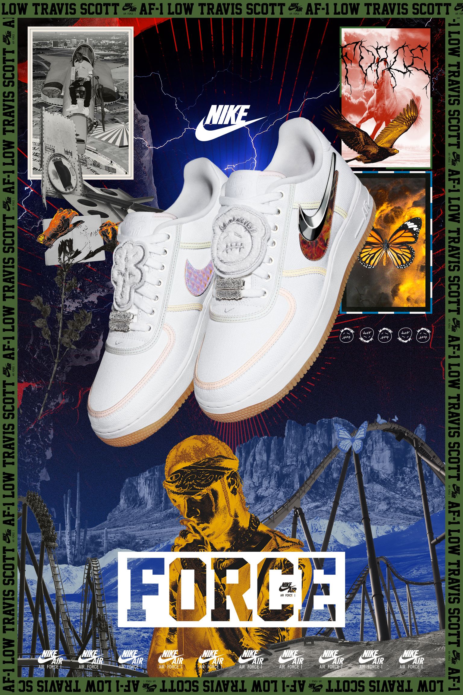 Fecha de lanzamiento de las Nike Force 1 "Travis Scott". Nike SNKRS ES