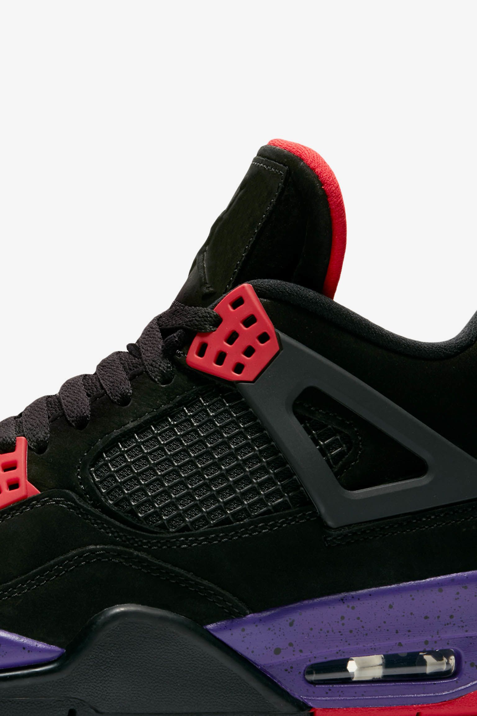 Air Jordan 4 Black Amp Court Purple Release Date Nike Snkrs Gb