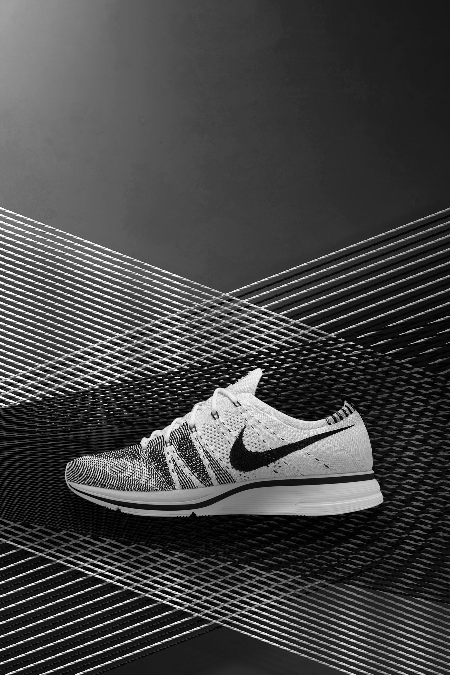 ナイキ フライニット トレーナー 'White & Black'. Nike SNKRS JP