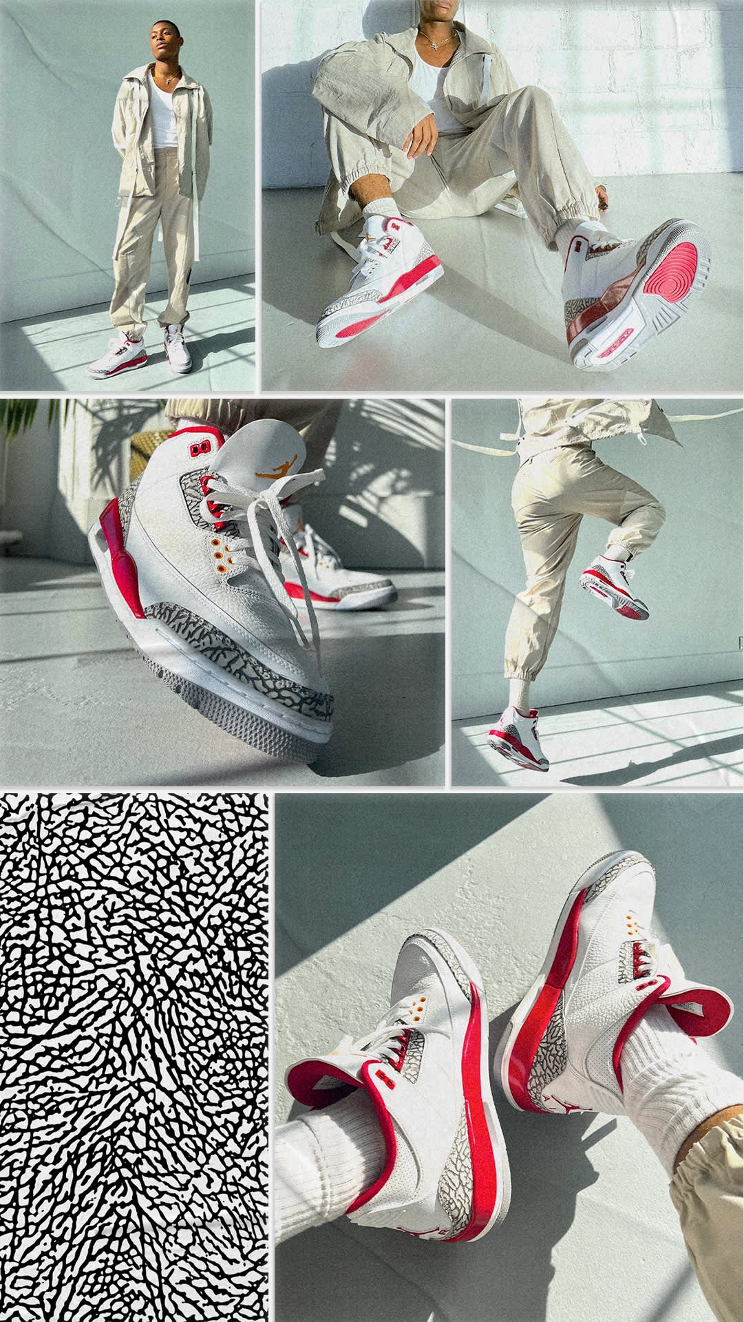 Retrofitting : Air Jordan 3 « Cardinal Red ».