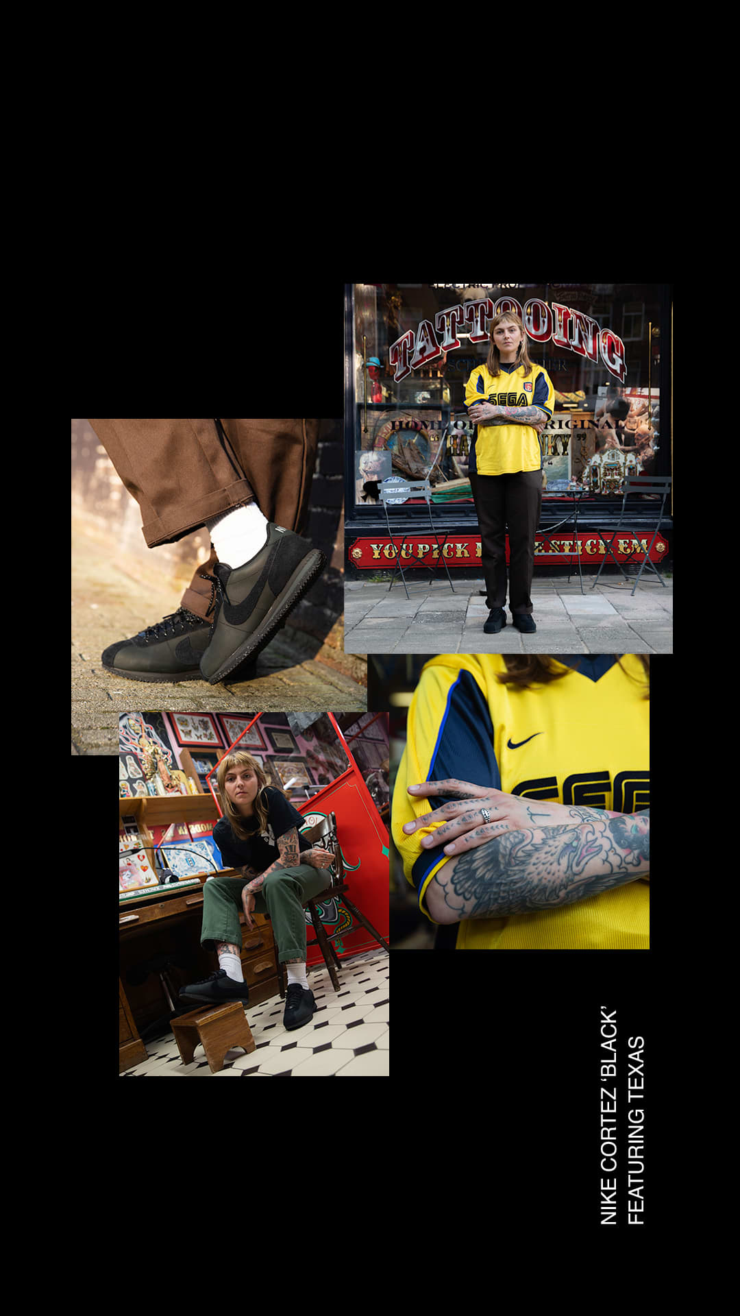 SNKRS Style: Cortez «Black» x Texas 