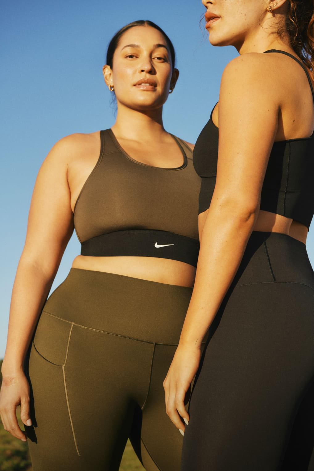 Women's Nike Pro Athletic Running Leggings Size Large Teal Green Neon  Swoosh