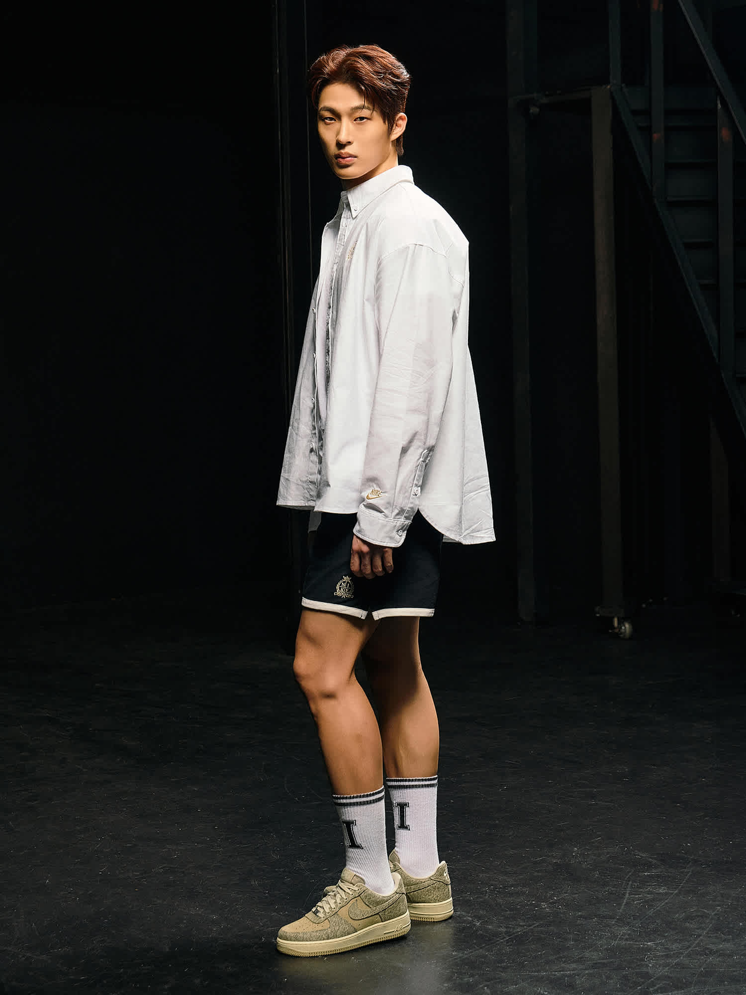 Рубашка мужская Nike Club Long-Sleeve Oxford Top