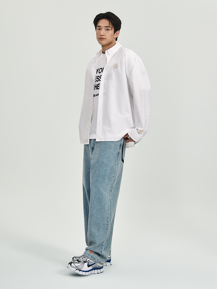 Рубашка мужская Nike Club Long-Sleeve Oxford Top