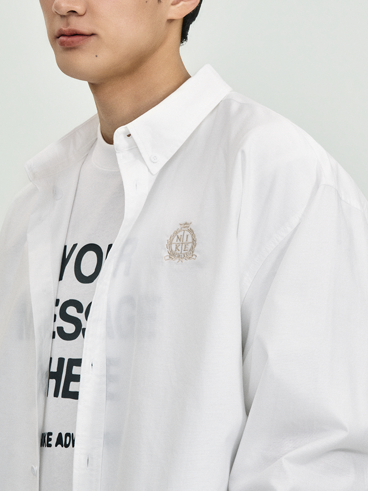 Рубашка мужская Nike Club Long-Sleeve Oxford Top