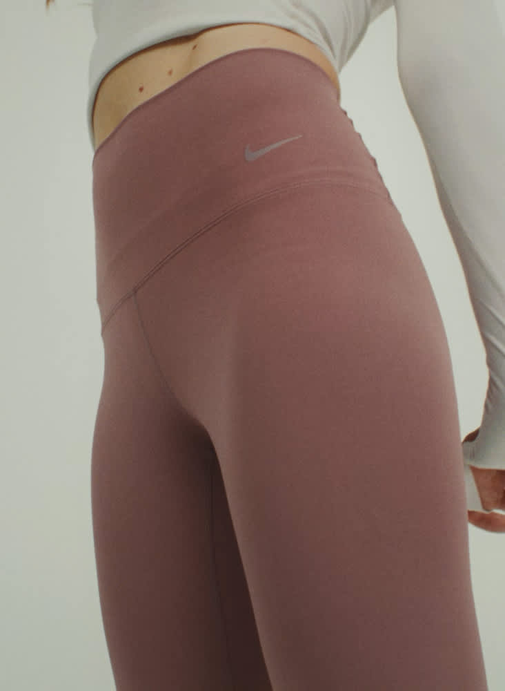 Nike Zenvy Gentle-Support High-Waisted Full-Length Leggings 'Mineral/Black'  - DQ6013-309