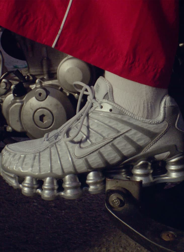 Nike shox platinum online