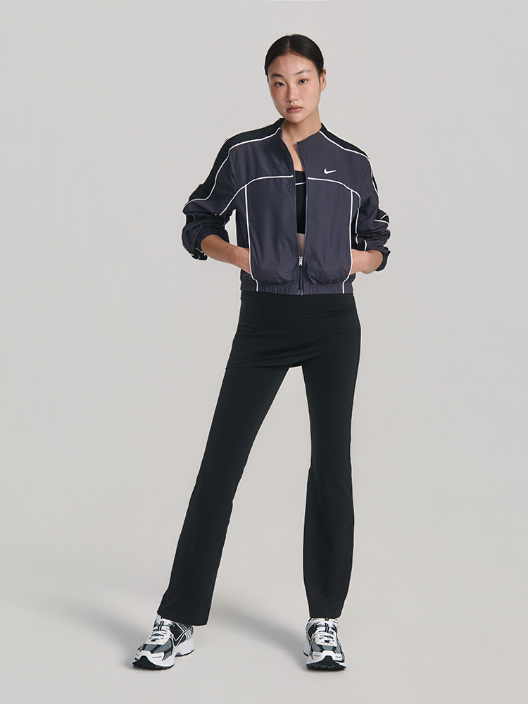 Брюки женские Nike Zenvy Dri-FIT Mid-Rise Pants с юбкой-оверлеем
